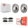 thumbnail image 1 of Transit Auto Front Disc Brake Rotors and Semi-Metallic Pads Kit for Car Honda Civic K8S-100668, 1 of 11