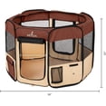 thumbnail image 4 of Zampa Portable Foldable Pet playpen Exercise Pen Kennel + Carrying Case For Larges Dogs Small Puppies/Cats | Indoor/Outdoor Use | Water resistant, 4 of 6
