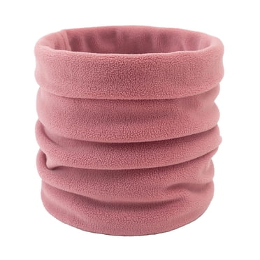 Fleece Neck Warmer Unisex Solid Color Neck Warmer Fleece Knitted Scarves Warmer Fashion Scarf