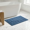 thumbnail image 2 of Martha Stewart Everyday 100% Cotton Tufted Reversible Bath Rug Storm Cloud, 20" x 34", 2 of 6