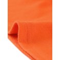 thumbnail image 5 of INSPIRE CHIC Women's V Neck 3/4 Sleeves Solid Knitted Buttons Decor Ruched Top Large Orange, 5 of 5