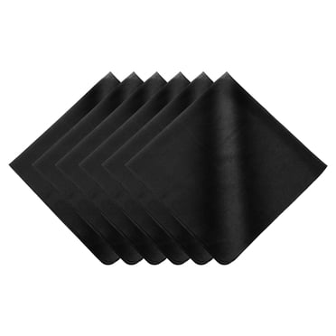 Uxcell 6Pcs Soft Eyeglass Cloths, 15.8 x 15.8" Electronics Microfiber Cleaning Cloths Eyeglass Cleaning Fabric for Lens Wipes Glasses Cleaner Jewelry LCD Screens Cameras, Black