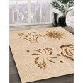thumbnail image 3 of Ahgly Company Tapis d'Intérieur Lavable à la Machine, Carré, Transitionnel, Brun Sable Brun, Tapis de Zone, 4 Pieds Carré, 3 of 7