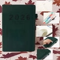 thumbnail image 4 of 2026 Daily Planner Notebook, Vertical Patterned , Strap Closure Security, Annual Calendar Pages, A5 Portable Size Schedule Management Tool, 4 of 6