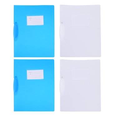 4 Pcs Dossiers Rotatifs Transparents Classeur A4 Dossiers à Tige de Traction Dossiers de Rapport