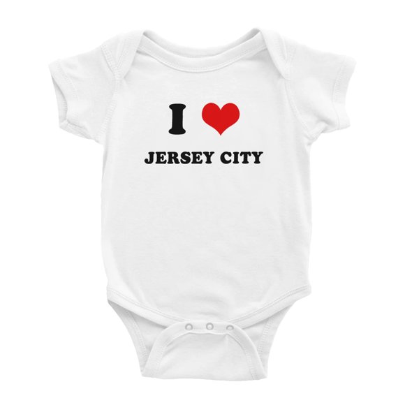 J'aime le Cœur Jersey Ville Amour Drôle Cache-Couche pour Bébé
