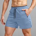 thumbnail image 2 of Men's Running Shorts with Zipper Pockets Gym Athletic Workout 5" Shorts for Men, 2 of 5