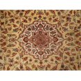 thumbnail image 3 of Cream Floral Hot Ivory Touch Medallion Area Rug Hand Knotted Wool Silk Carpet (6 X 4)', 3 of 9
