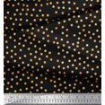 thumbnail image 2 of Soimoi Brown Rayon Fabric Polka Dots Printed Fabric 1 Yard 56 Inch Wide, 2 of 3
