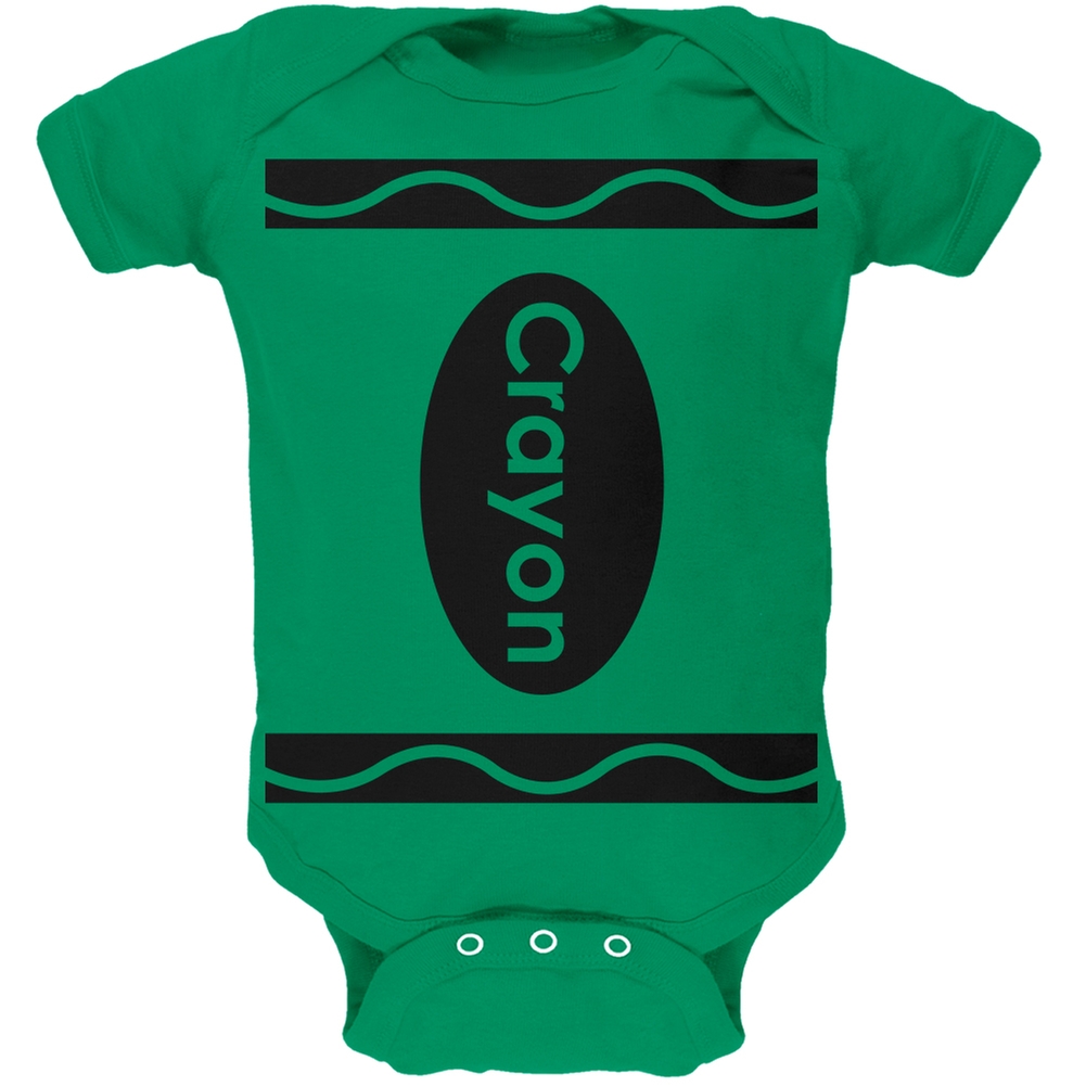 Green Crayon Costume Green Soft Baby One Piece