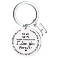 thumbnail image 1 of TIMIFIS Key Chain DIY To My SON Stainless Steel Last Name 26 Letter Keychain 2.5cm Valentine'S Day Gift, 1 of 5
