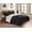 Black, variant on Reversible Mink & Berber Plush Sherpa Comforter Set