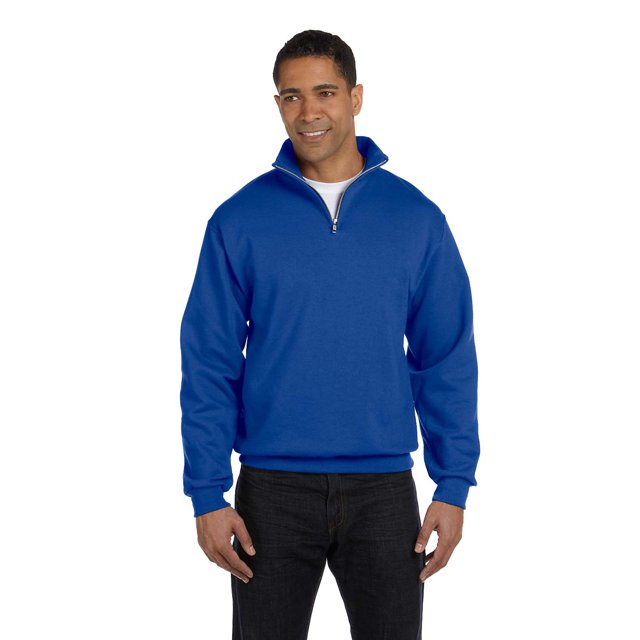 Jerzees Sweat-Shirt Adulte 8 oz. Col Cadet à Quart de Zip - 995M