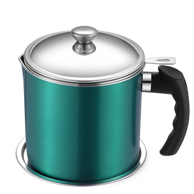Oil Strainer Pot Stainless Steel Bacon Grease Can Oil Storage Can Container with Fine Mesh for Storing Frying Oil and Cooking Grease
