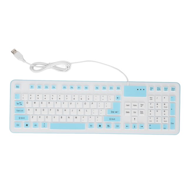 Clavier en Silicone, Clavier en Silicone Pliable 106 Retrousser Clavier Étanche Clavier Haut de Gamme Performance