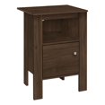 thumbnail image 2 of Monarch Specialties Accent Table, Side, End, Nightstand, Lamp, Storage, Living Room, Bedroom, Walnut Laminate, Transitional, 2 of 4