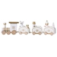 thumbnail image 1 of PEONAVET Small Train Christmas Wooden Four-Section Train Track Decoration 's Toy Gift, 1 of 1
