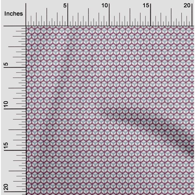 oneOone Viscose Chiffon Fabric Honeycomb Ikat Printed Craft Fabric BTY 42 Inch Wide
