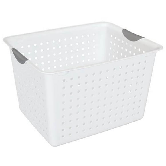 Sterilite Deep & Medium Ultra Plastic Storage Bin Organizer Basket Pair (6 Pack)