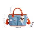 thumbnail image 1 of Diaper Bag Backpack Diaper Bag for Infant Large Capacity Pockets Wrap Straps for Stroller Pendant Bear Brooch Infant Bottle Diaper Postpartum Infant Pack Baby Diaper Bag, 1 of 5