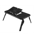 thumbnail image 2 of Bureau Pliant pour Ordinateur Portable, Table Pliante Portable Réglable Cahier Bureau Ventilateur Cool Bureau d'Ordinateur Plié Robuste et Résistant, 2 of 9