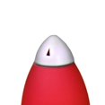 thumbnail image 2 of Benzara BM240954 Kid Table Lamp with Rocket Design Silhouette, Red, 2 of 5