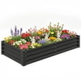 thumbnail image 1 of Outsunny 6x3x1ft Galvanized Raised Garden Bed, Open Bottom, Black, 1 of 10