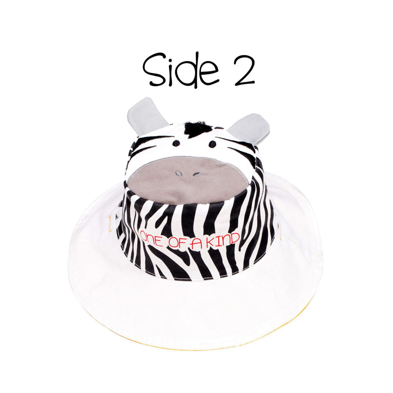 FlapJackKids - Reversible Baby, Kids & Toddler Sun Hat - Giraffe & Zebra - UPF 50+