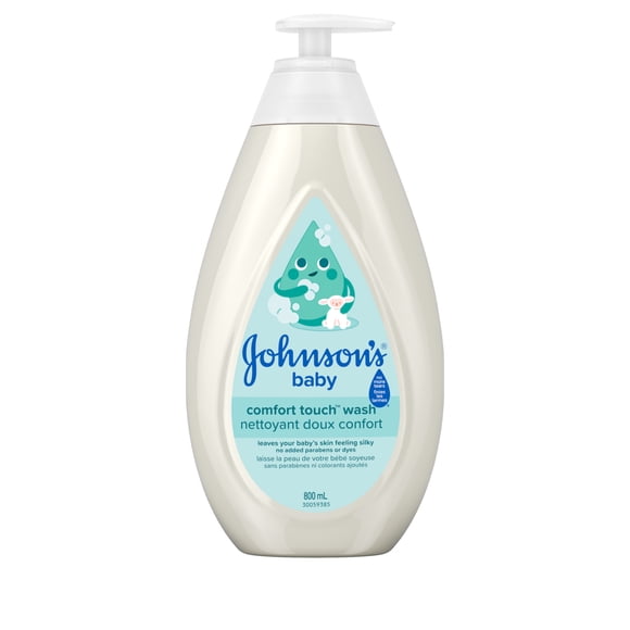 Johnson's Baby Newborn Bath Wash and Shampoo, CottonTouch Body Wash, 800 mL