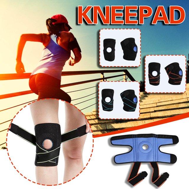 Cagogo under $5 4Pcs Compression Knee Pads, Compression Knee Pads, Sports Knee Support Brace, Cycling Running Knee Protection, Elastic Strap Knee Guard, Breathable Neoprene Material, Non Slip Design