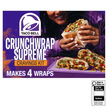 Taco Bell Crunchwrap Supreme Cravings Kit, 642 g Box