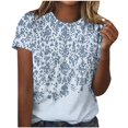thumbnail image 2 of Soki T-shirt Graphique Imprimé à Manches Courtes à Col Rond pour Femmes, 2 of 4