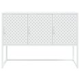thumbnail image 3 of vidaXL Buffet Blanc 105x35x75 cm Acier 1 Tablette, 3 of 5