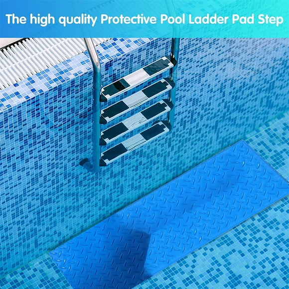 Tapis d'Échelle de Piscine et Tapis de Marche de Plateforme pour Doublure de Piscine et Escalier – - Accessoires de Piscine pour une Entrée Sécuritaire et