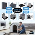 thumbnail image 3 of MiraPet Dog House, Indoor or Outdoor Durable Plastic Waterproof Shelter, Small, 3 of 8