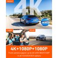 thumbnail image 2 of VANTRUE N4 Pro & 64 GB SD Card : 4K 3-Channel Dash Cam STARVIS 2 IMX678 PlatePix HDR Night Vision 4K+1080P+1080P Front/Inside/Rear Camera Voice Control WiFi GPS 24H Parking Mode Supports 512GB, 2 of 5