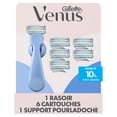 thumbnail image 2 of Gillette Venus for Pubic Hair & Skin, Bikini Razor for Women, Razor Handle plus 6 Refills, 2 of 17