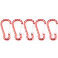 thumbnail image 1 of Graflsoa Mousquetons d'Escalade en Alliage d'Aluminium Durable, Lot de 5 Crochets Multicolores en Forme de Gourde pour Accessoires de Randonnée, Camping et Voyage, 1 of 6
