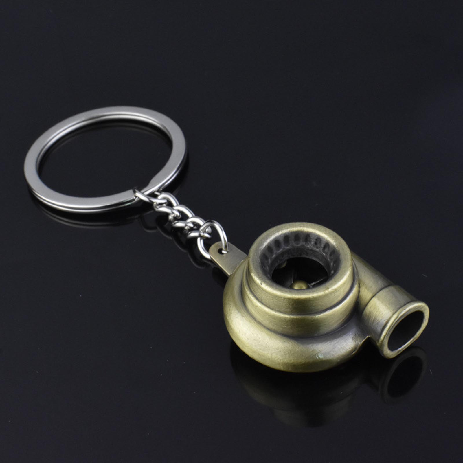 Up to 65% Off Mini Turbo Turbocharger Keychain Waist Hanging Key Ring Chain Pendant Necklace Rings Earring Jewelry on Clearance