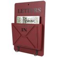 thumbnail image 3 of Wall Letter Rack, Wooden Letter Holder Retro With Hook Hanger For Decoration For Storing Letters Postcards, Newspapers For Shop Cafe, Bar For Home, 3 of 3
