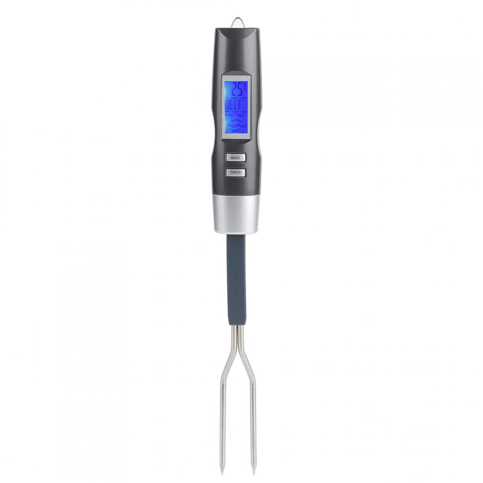 Uadme bluebone Thermomètres à Viande Numériques pour la Cuisson des Friteuses à Air,Thermomètre à Viande pour Barbecue,Fourchette à Gril avec écran LCD