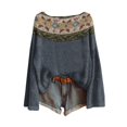 thumbnail image 1 of WTXUE Chandail Fair Isle Vintage Léger pour Femmes, Col Rond Décontracté, Manches Longues, Tricot, Haut à Enfiler, Imprimé Artistique, Vintage Fair Isle Rétro, Chandail Surdimensionné, Chemisiers Confortables, Doux, Hauts Boho, Gris, TTG, 1 of 3