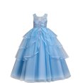 thumbnail image 1 of KAWELL Robe de Gala Princesse Sans Manches Brodée pour Filles Robe de Bal pour Enfants, 1 of 4