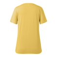 thumbnail image 4 of Women's Fashion Deep V Neck Short Sleeve Tops - Solid Color, Polyester Blend, Slim Fit, Perfect for Daily and Party Wear, 4 of 5