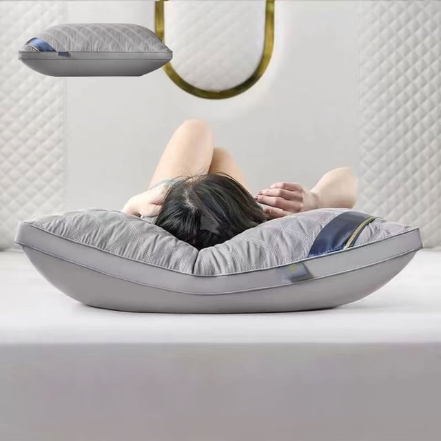 Neck Support Pillow | Cervical Pillow for Sleeping | Adjustable Height Contour Pillow | Breathable Memory Foam Pillow for Side and Back Sleepers | Home and Travel Use