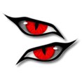 thumbnail image 2 of EGNMCR Car Accessories Devil's Eye Car Motorcycle Computer Wall Decoration Personalized Stickers a stickers, 2 of 4
