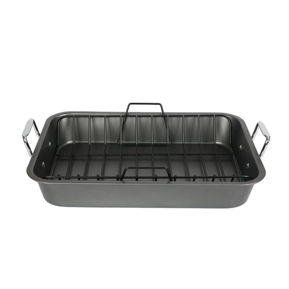 Mainstays 18 inch 2 Piece Roaster with Rack