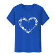 thumbnail image 4 of T-Shirts de la Saint-Valentin pour Femmes, T-Shirts Graphiques Cœur d'Amour, T-Shirts Graphiques Mignons pour Adolescentes, T-Shirts Décontractés Imprimés pour la Saint-Valentin, T-Shirt Col Rond Imprimé, Chandail pour Femmes, 4 of 8