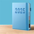 thumbnail image 2 of WHEANG Home Decor 2025 Academic Planner 2025 Monthly Tabs Daily Organizer Twin Wire Binding Pocket Folder Sticky Notes One Size Multi-Color, 2 of 9