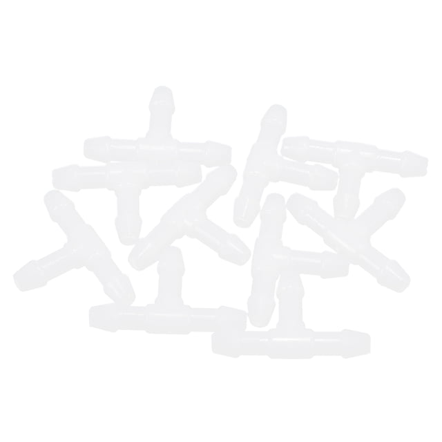 Unique Bargains 10pcs T Shaped Plastic 3 Way Windshield Washer Hose Connector Tube Pipe Fitting Splitter Adapter for Car Auto
